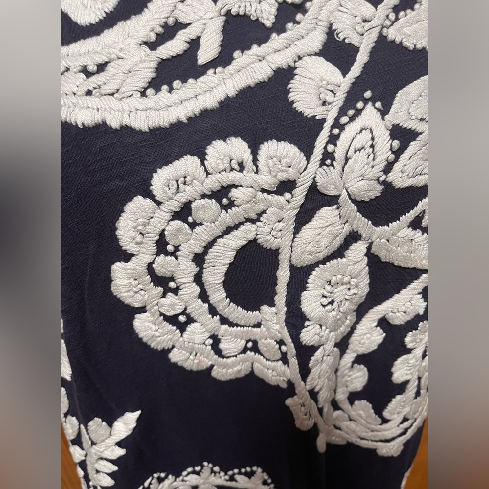 Lucky Brand Navy and White Tank Top - Picture 3 of 5